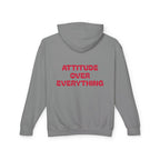 Attitude Over Everything, Unisex Lightweight Hooded Sweatshirt