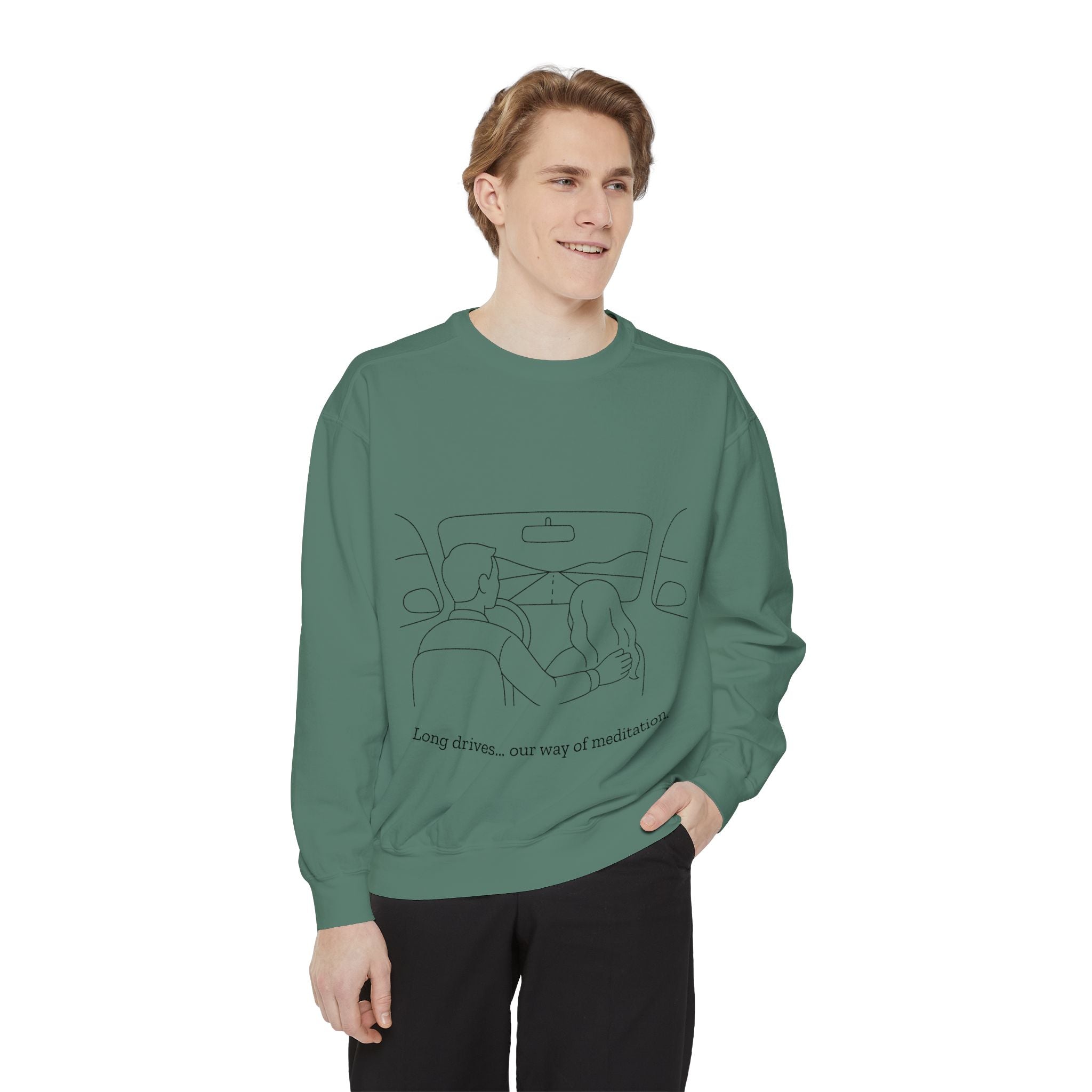 Long Drives… Our Way of Meditation Sweatshirt | Face Turn Fashion