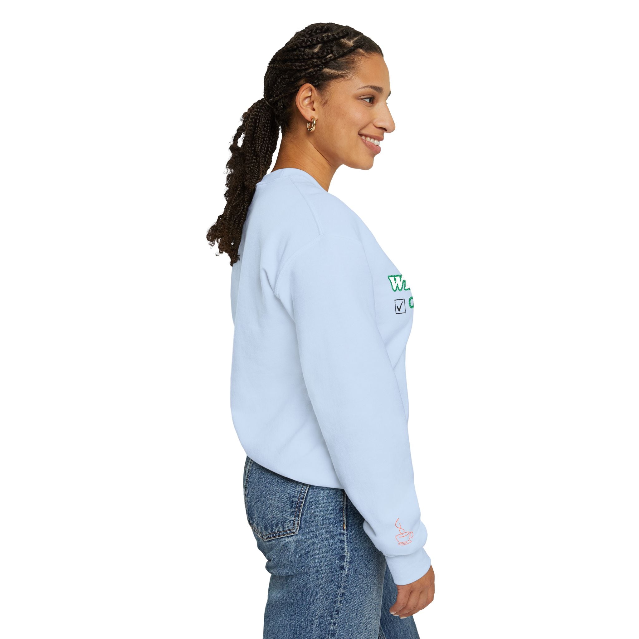 Winter Mode On/Off’ Embroidered Sweatshirt – Cozy Unisex Crewneck, Perfect for Winter & Holidays