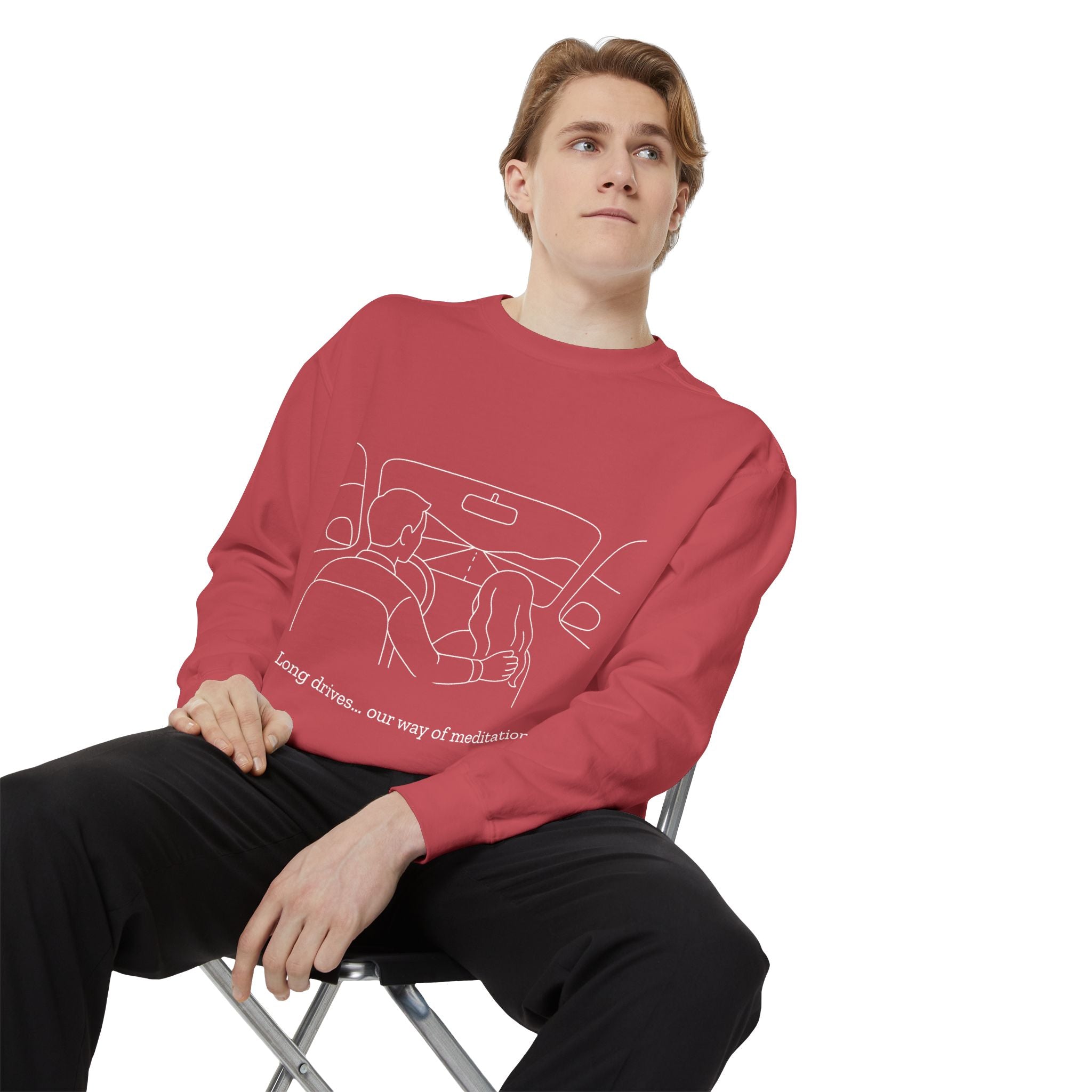 Long Drives… Our Way of Meditation Sweatshirt | Face Turn Fashion
