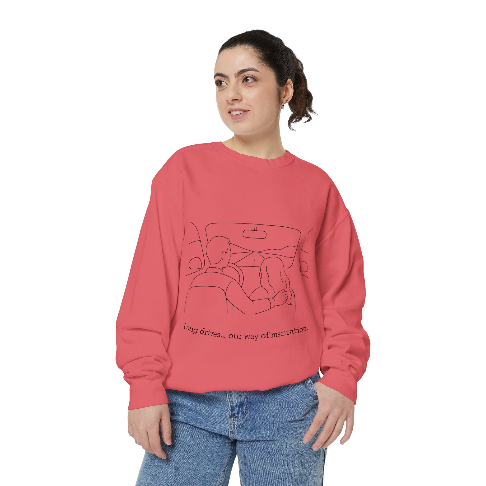 Long Drives… Our Way of Meditation Sweatshirt | Face Turn Fashion