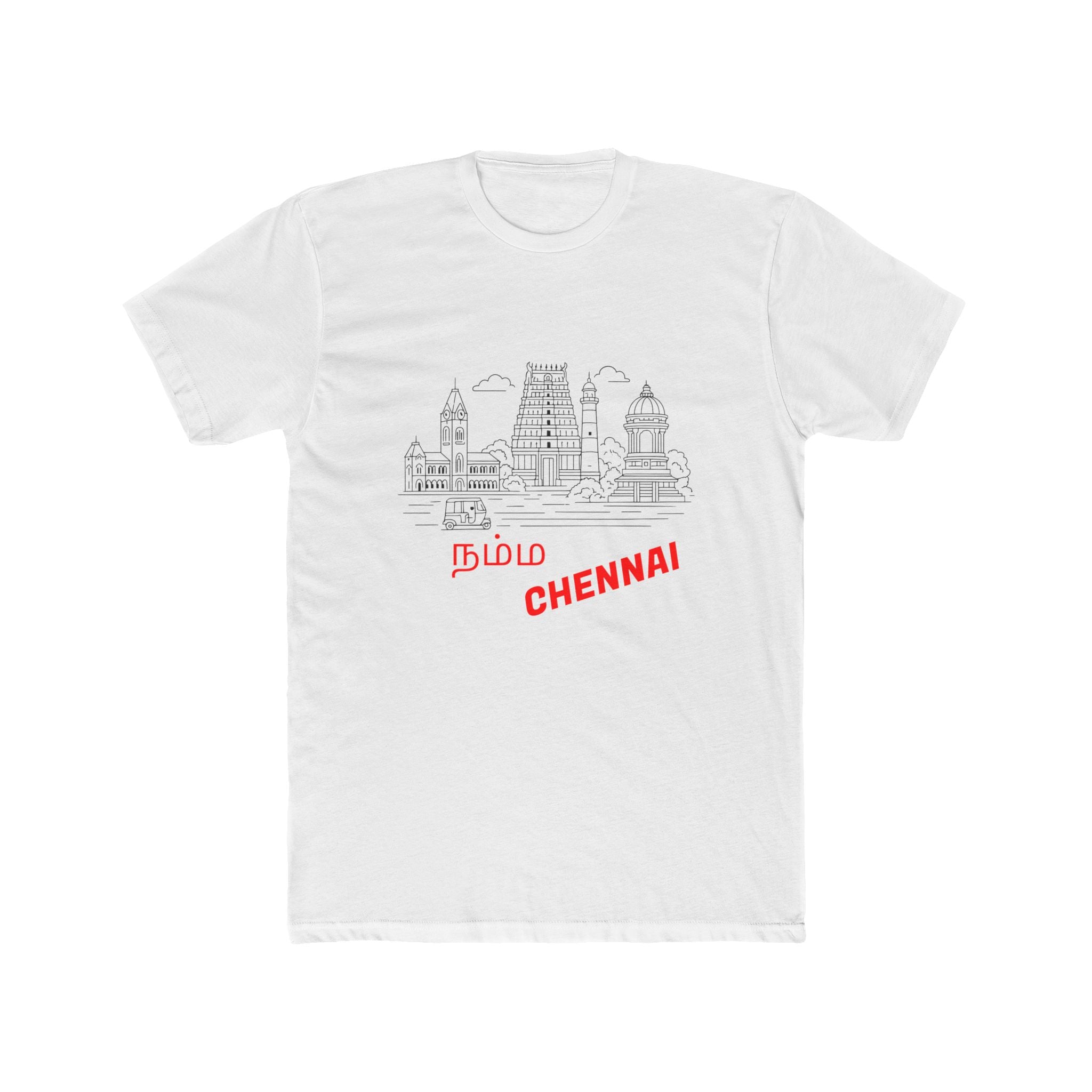 Chennai/Madras Street Vibes Tee -Unisex– Landmarks, Tamil, Namma Chennai, & Coordinates
