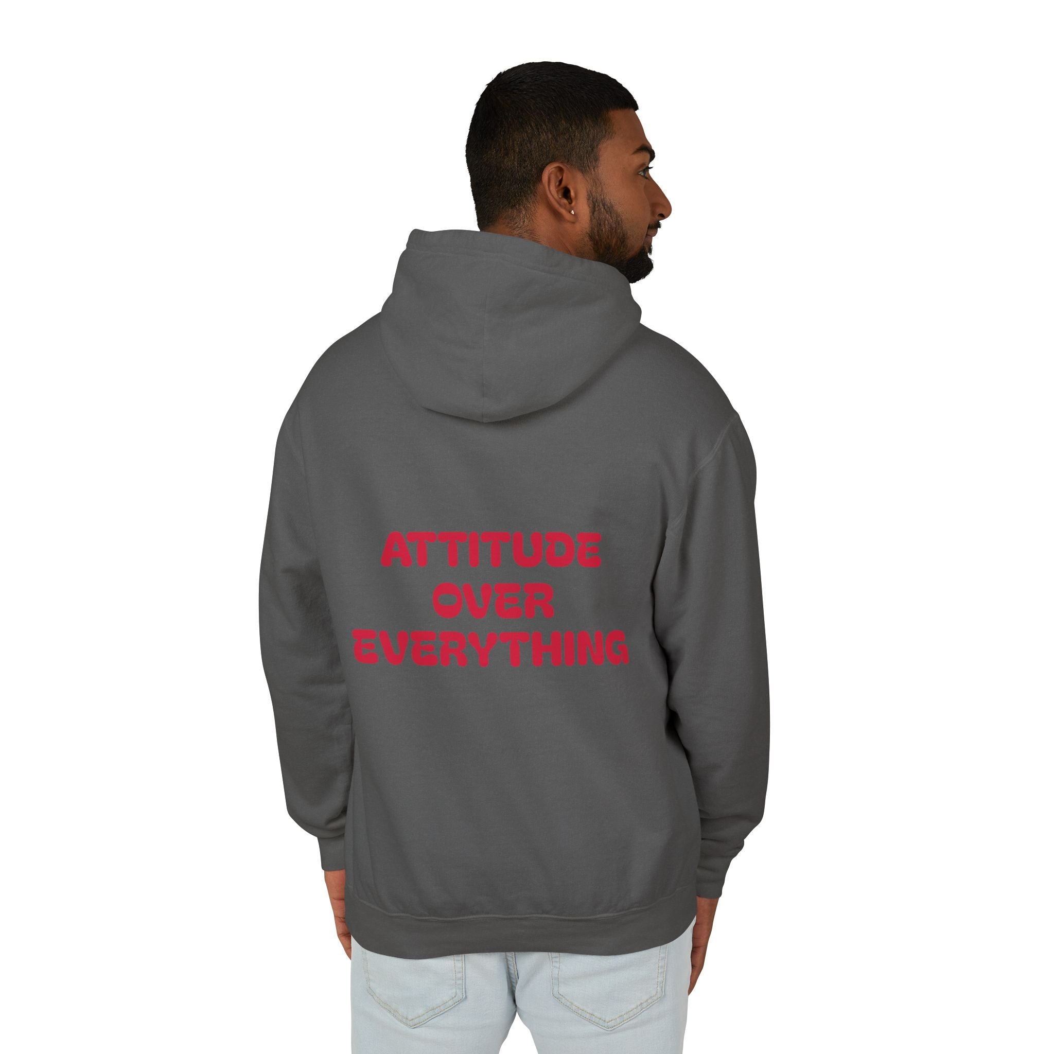 Attitude Over Everything, Unisex Lightweight Hooded Sweatshirt