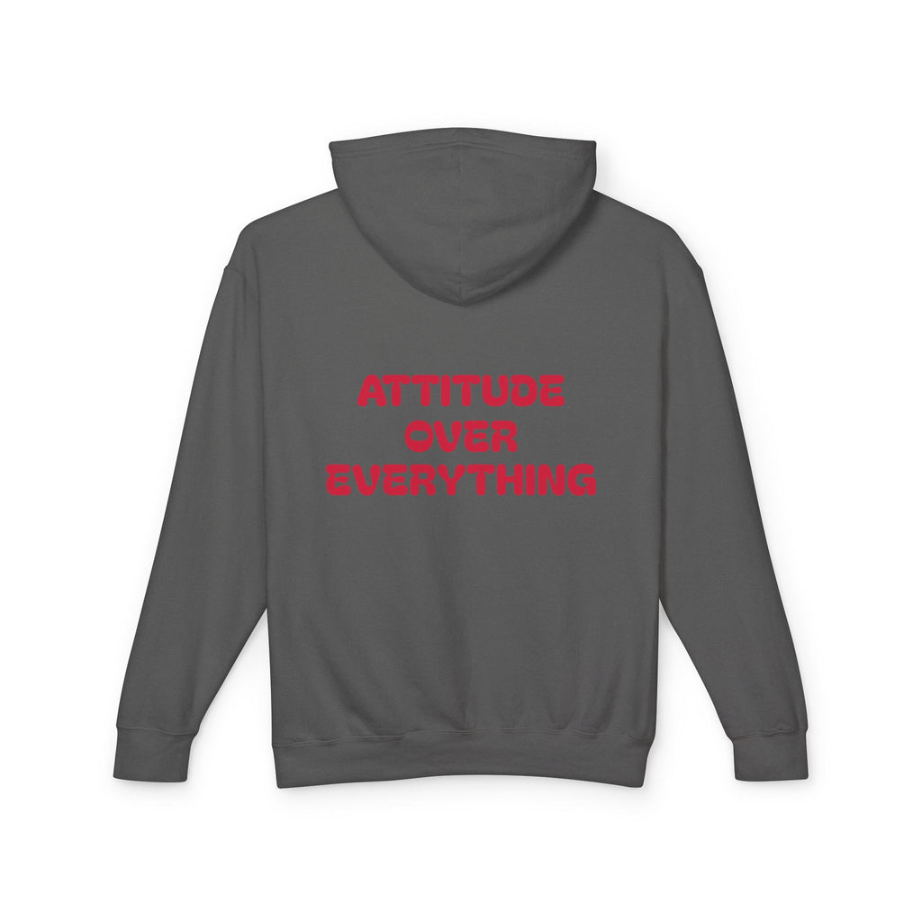 Attitude Over Everything, Unisex Lightweight Hooded Sweatshirt