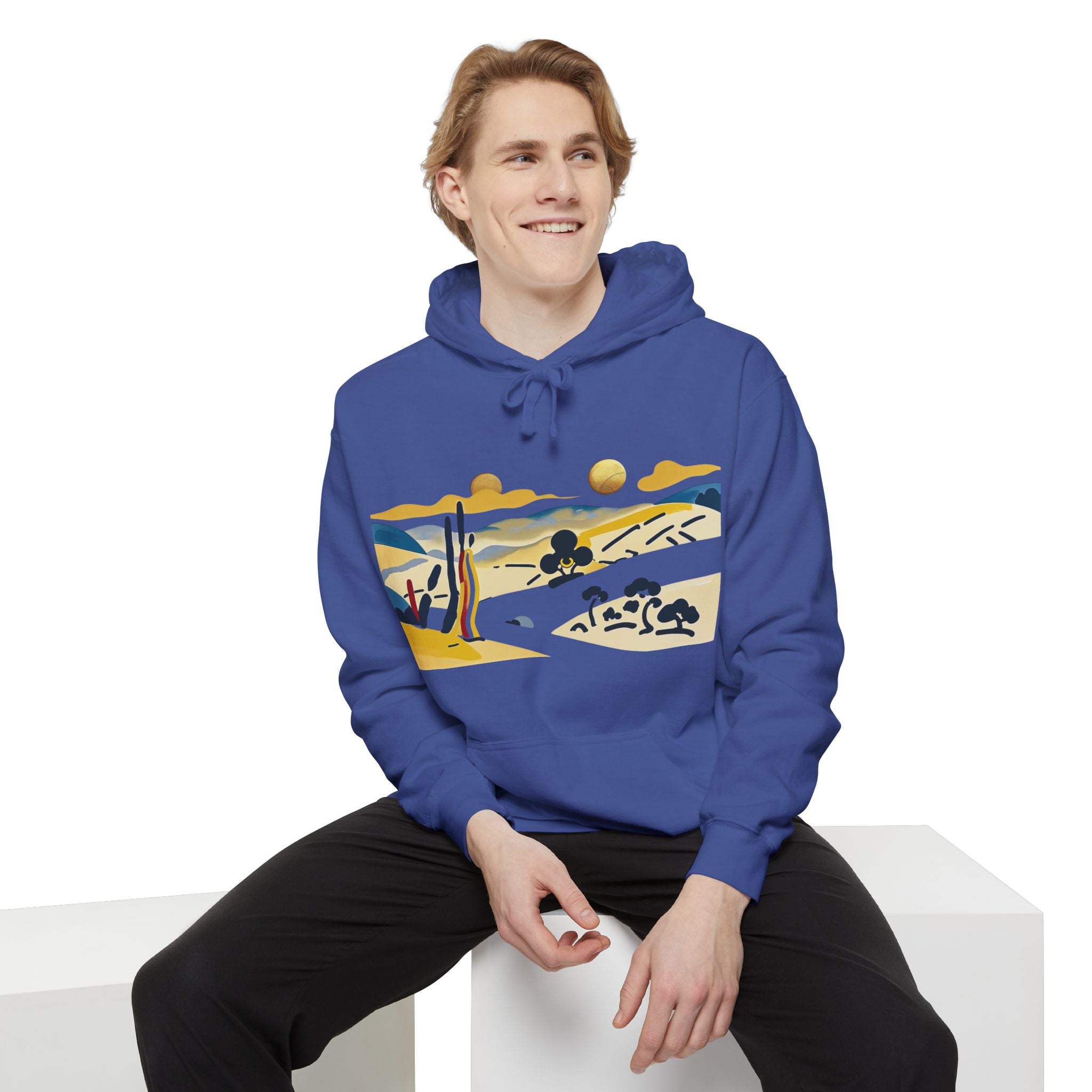 Scenic Landscape Hoodie | Cozy Unisex Sweatshirt for Nature Lovers, Gift for Him/Her, Perfect for Travel, Weekend Wear, Outdoor Adventures