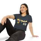 Festival Vibes Women's Crop Top, Boho Style Tee, Summer Festival Wear, Concert Outfit, Casual Chic Top, Gift for Her