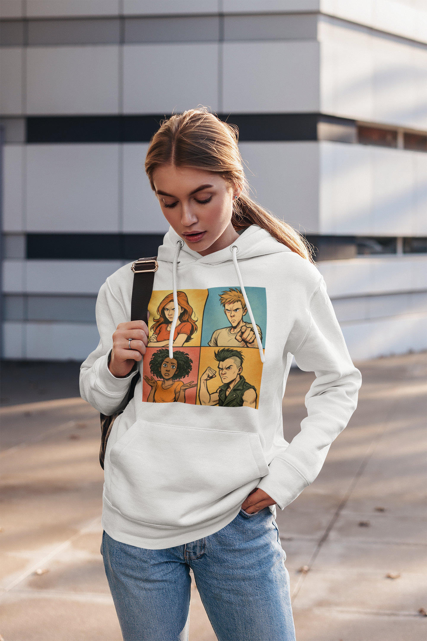 Attitude Over Everything, Unisex Lightweight Hooded Sweatshirt