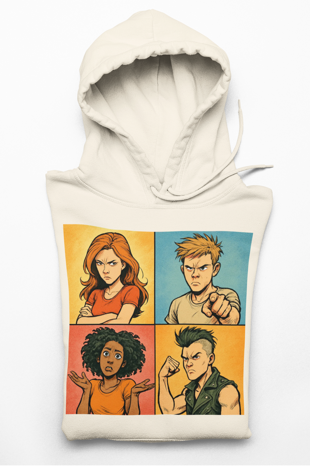 Attitude Over Everything, Unisex Lightweight Hooded Sweatshirt