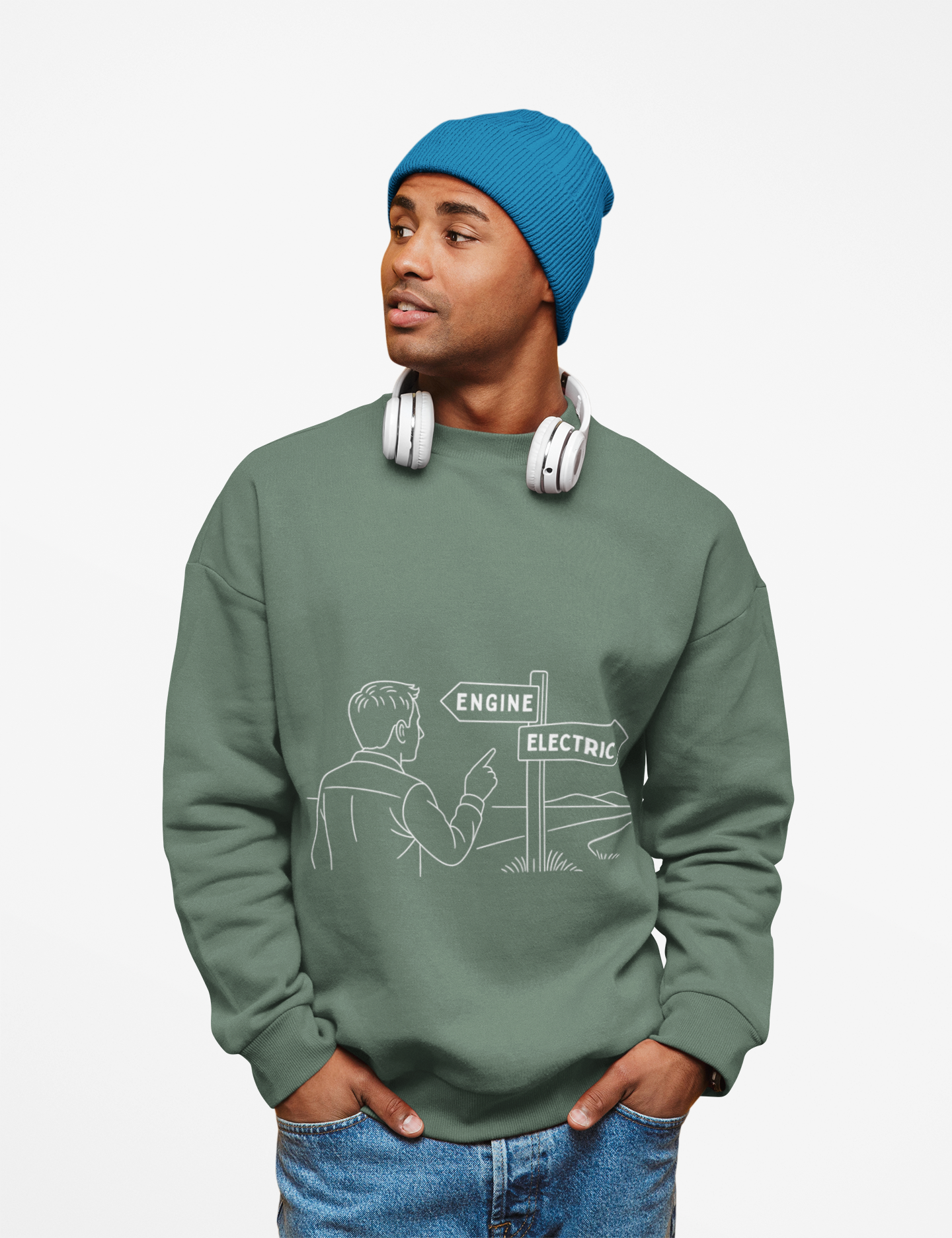 Engine vs Electric Unisex Sweatshirt | Face Turn Fashion