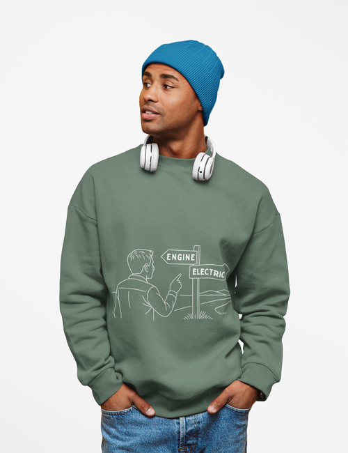 Engine vs Electric Unisex Sweatshirt | Face Turn Fashion