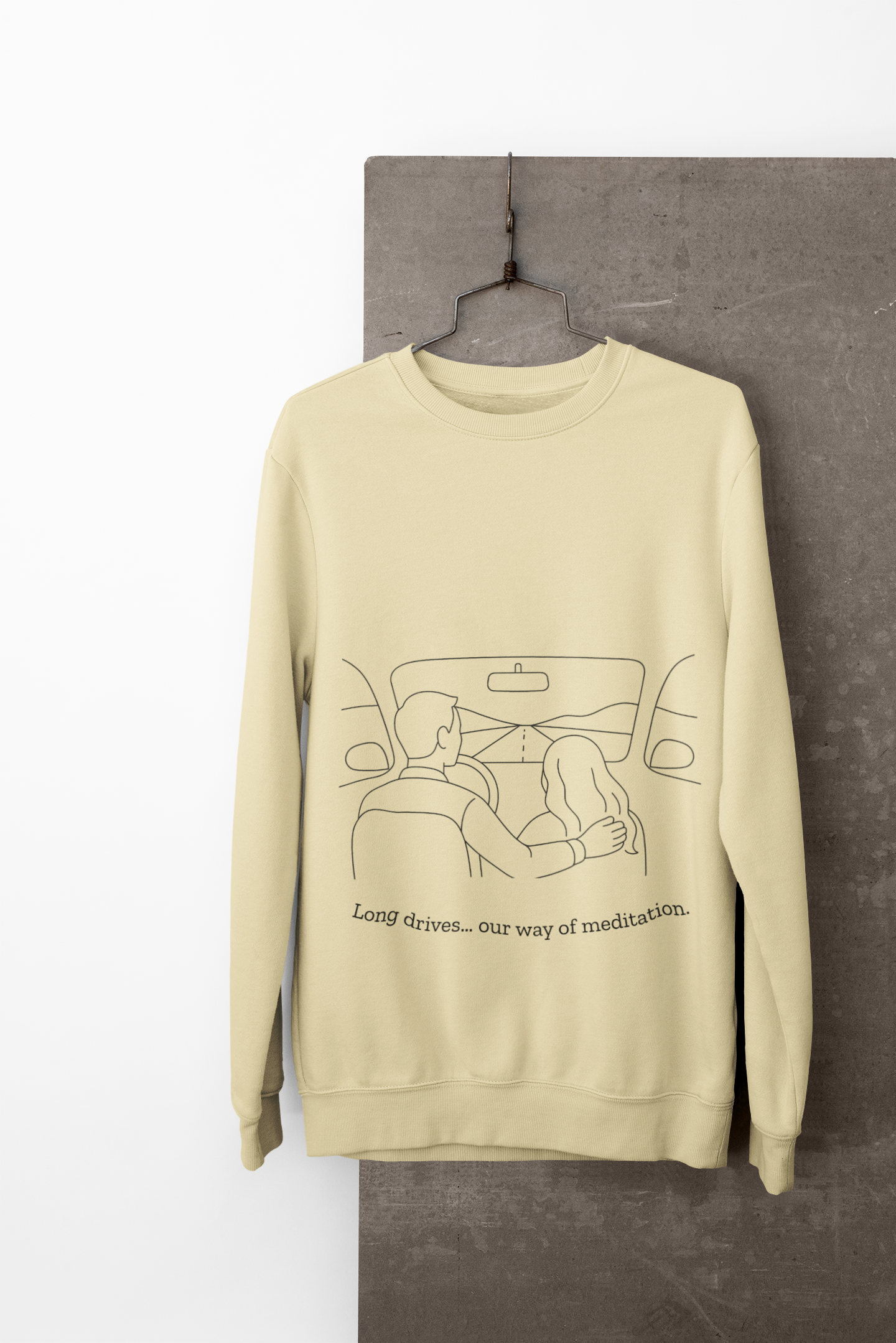 Long Drives… Our Way of Meditation Sweatshirt | Face Turn Fashion