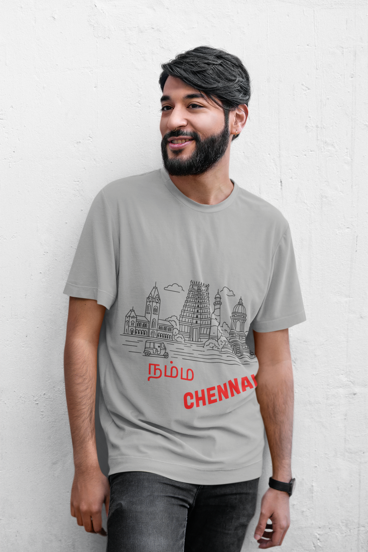 Chennai/Madras Street Vibes Tee -Unisex– Landmarks, Tamil, Namma Chennai, & Coordinates