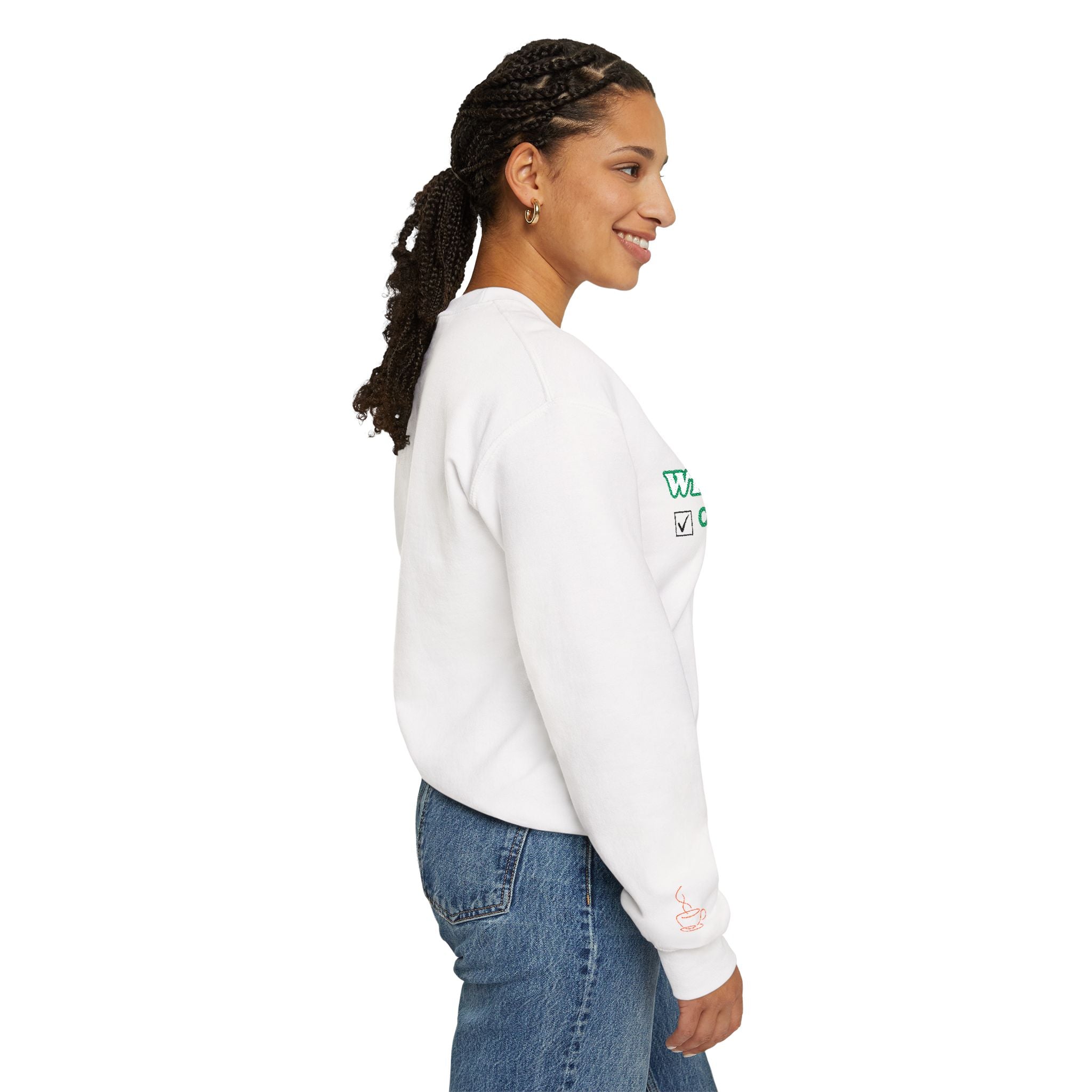 Winter Mode On/Off’ Embroidered Sweatshirt – Cozy Unisex Crewneck, Perfect for Winter & Holidays