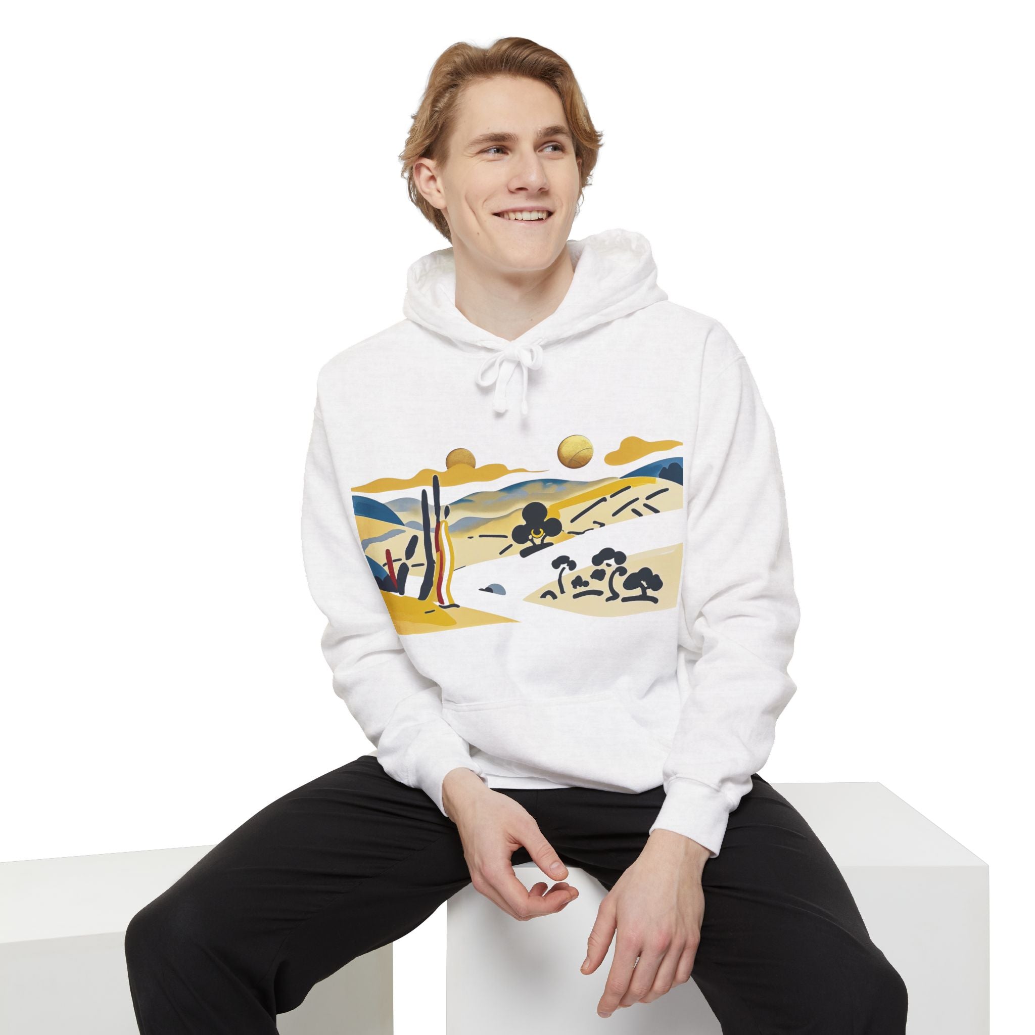 Scenic Landscape Hoodie | Cozy Unisex Sweatshirt for Nature Lovers, Gift for Him/Her, Perfect for Travel, Weekend Wear, Outdoor Adventures