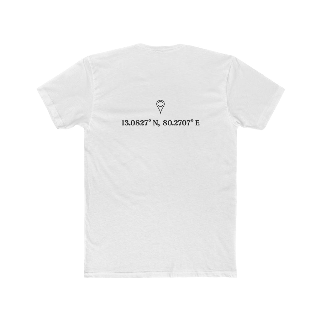 Chennai/Madras Street Vibes Tee -Unisex– Landmarks, Tamil, Namma Chennai, & Coordinates