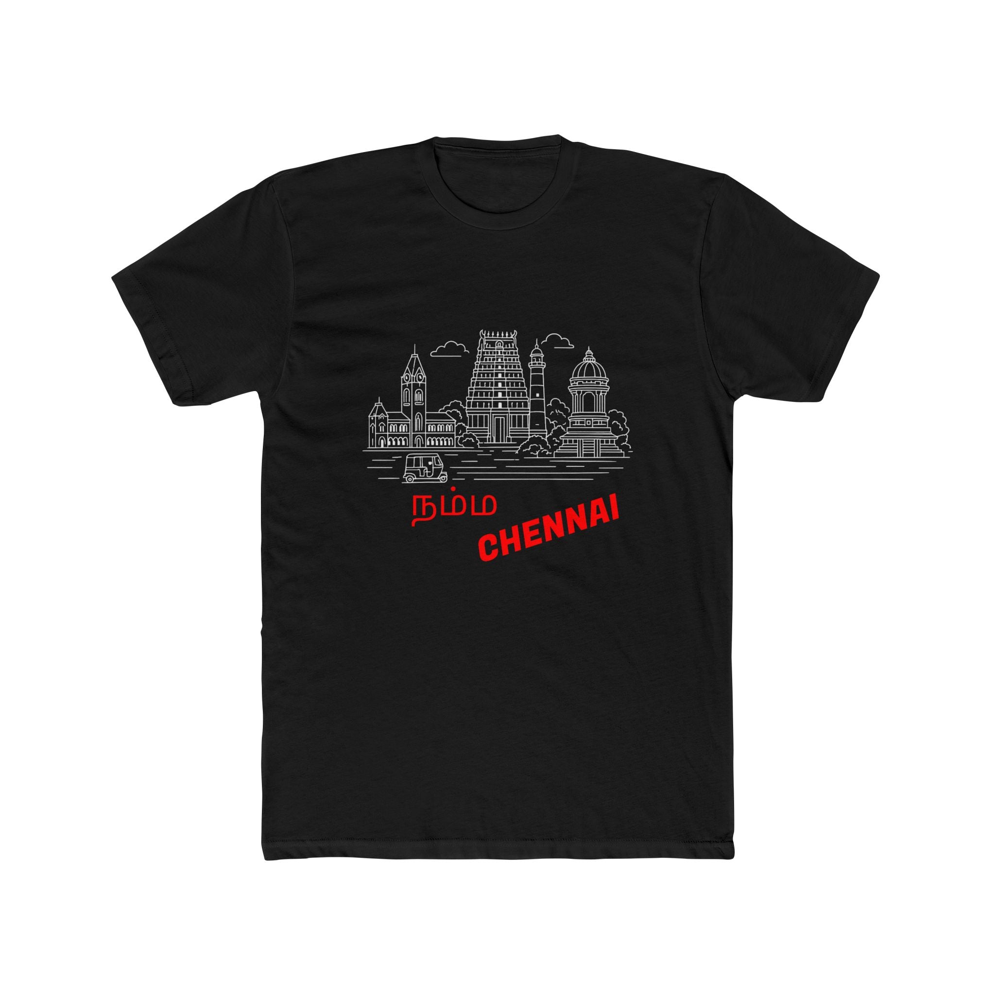 Chennai/Madras Street Vibes Tee -Unisex– Landmarks, Tamil, Namma Chennai, & Coordinates