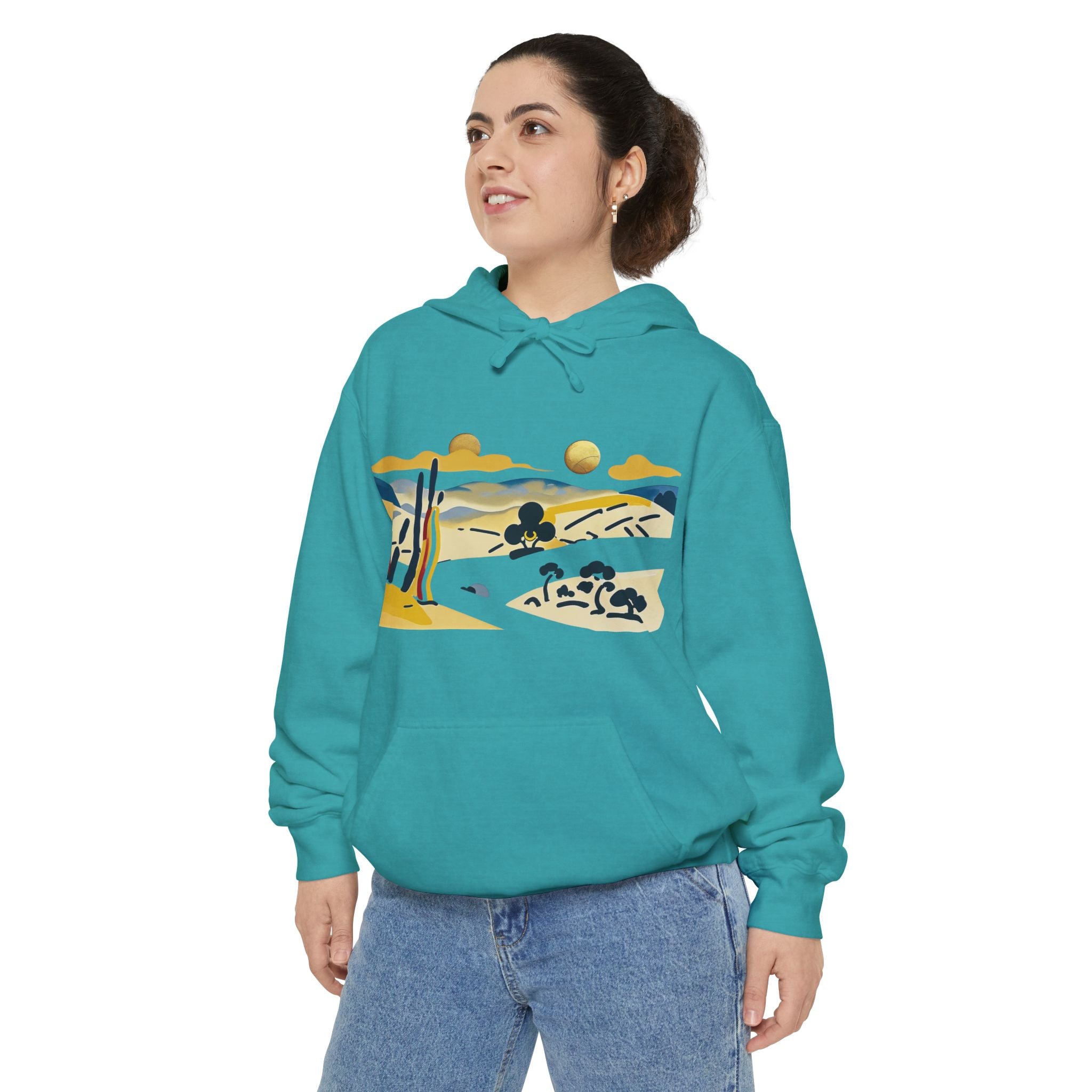 Scenic Landscape Hoodie | Cozy Unisex Sweatshirt for Nature Lovers, Gift for Him/Her, Perfect for Travel, Weekend Wear, Outdoor Adventures