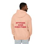 Attitude Over Everything, Unisex Lightweight Hooded Sweatshirt