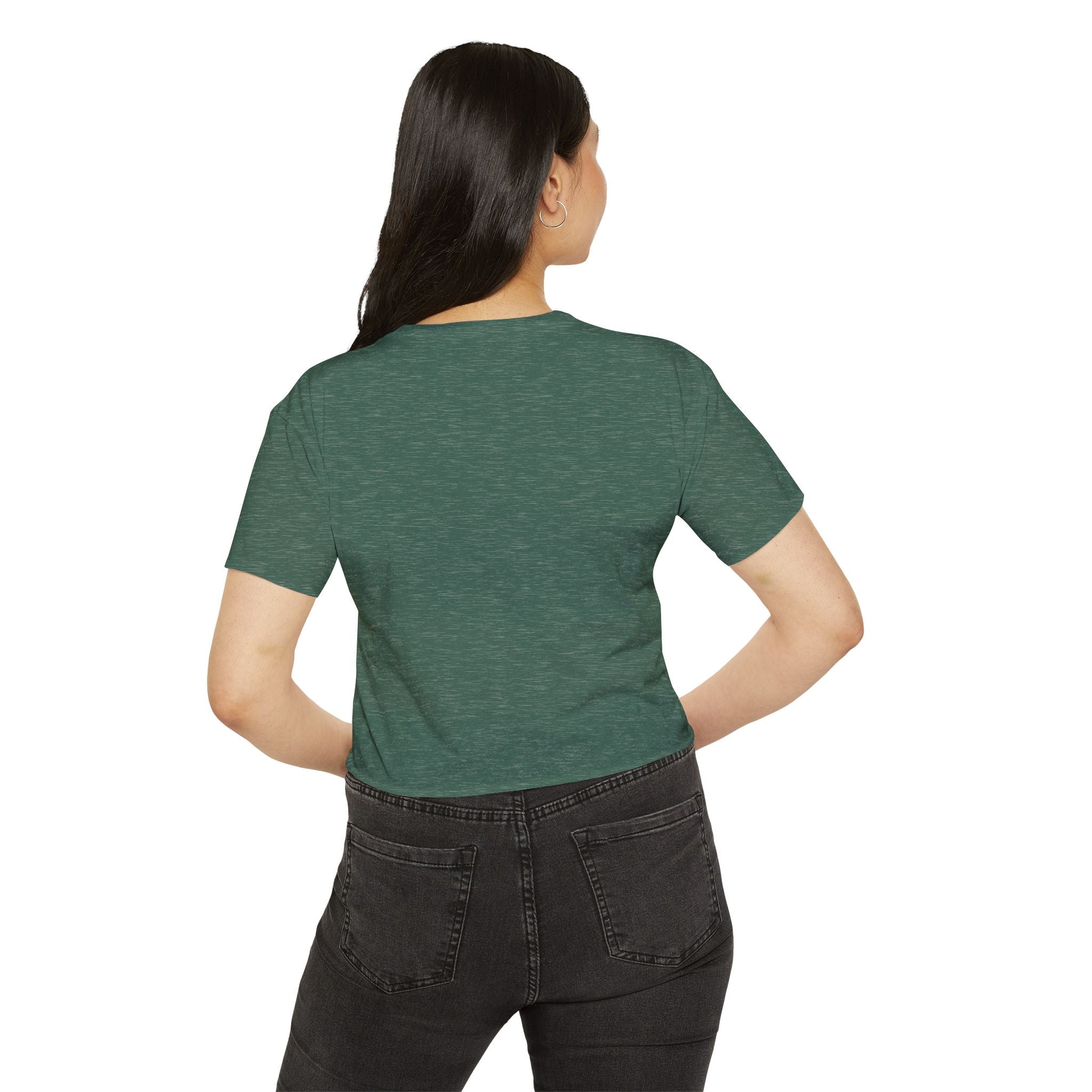 Fall Leaf Festival Crop Top – Boho Autumn Party Tee, Eco-Friendly Fashion