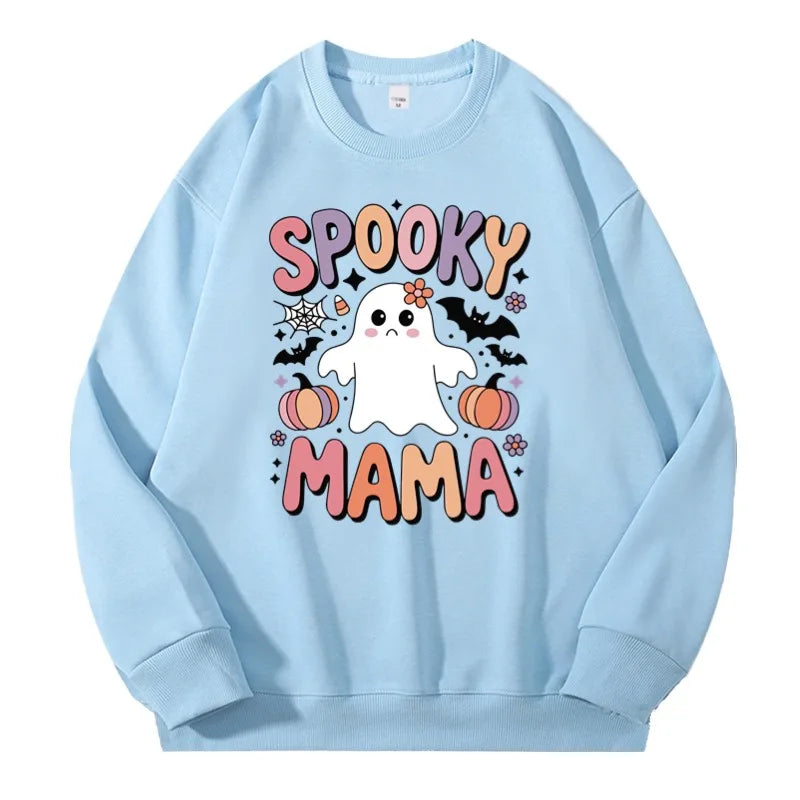 Halloween Sweatshirt Pullover Unisex – Gothic & Cute Prints (Pumpkin, Bat, Skull) | Cotton O-Neck Trick or Treat Top