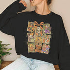 Halloween Mickey & Friends Sweatshirt – Women’s Oversized Crewneck Pullover, Long Sleeve Fall & Winter Top
