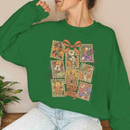 Halloween Mickey & Friends Sweatshirt – Women’s Oversized Crewneck Pullover, Long Sleeve Fall & Winter Top