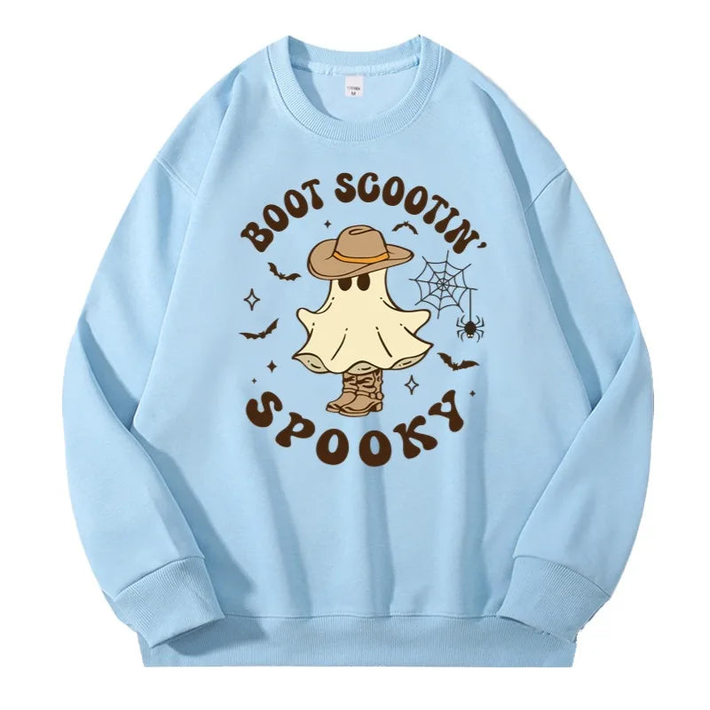 Halloween Sweatshirt Pullover Unisex – Gothic & Cute Prints (Pumpkin, Bat, Skull) | Cotton O-Neck Trick or Treat Top
