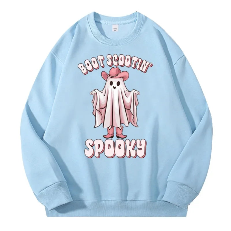 Halloween Sweatshirt Pullover Unisex – Gothic & Cute Prints (Pumpkin, Bat, Skull) | Cotton O-Neck Trick or Treat Top