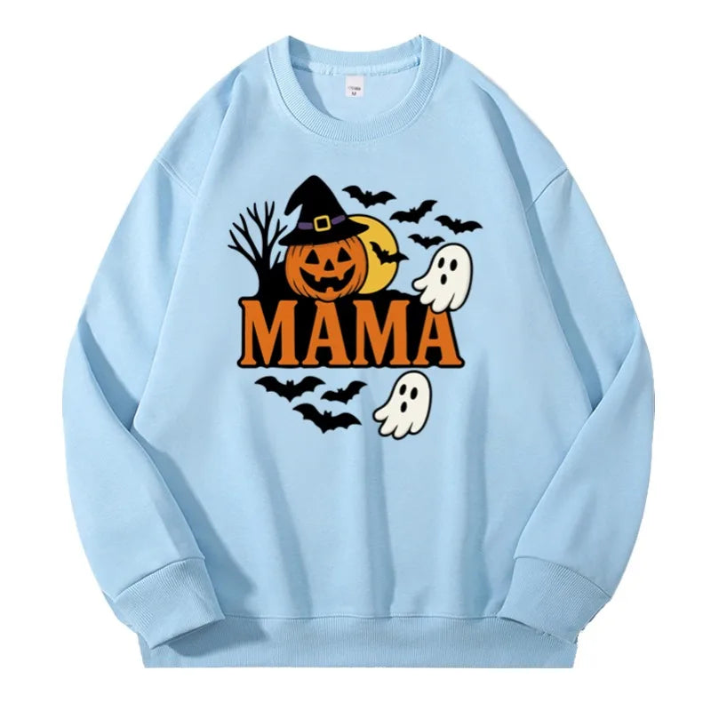 Halloween Sweatshirt Pullover Unisex – Gothic & Cute Prints (Pumpkin, Bat, Skull) | Cotton O-Neck Trick or Treat Top