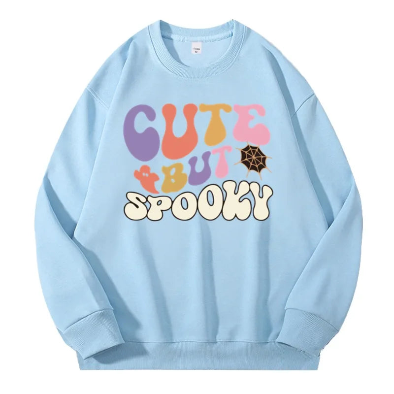 Halloween Sweatshirt Pullover Unisex – Gothic & Cute Prints (Pumpkin, Bat, Skull) | Cotton O-Neck Trick or Treat Top