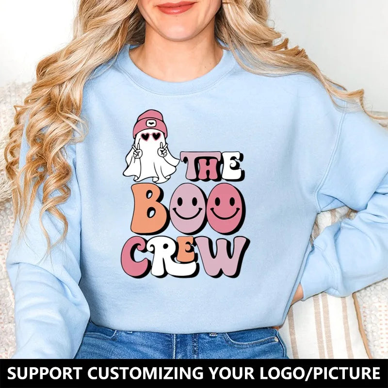 Halloween Sweatshirt Pullover Unisex – Gothic & Cute Prints (Pumpkin, Bat, Skull) | Cotton O-Neck Trick or Treat Top